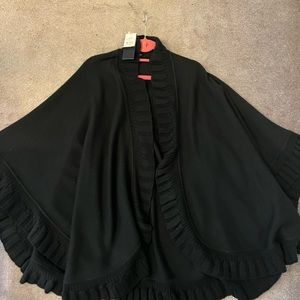 Black shawl sweater from Bloomingdale’s